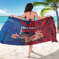 CHOGM FAST Samoa 2024 Sarong Samoan Tapa Tribal and Ornament Pattern with Hibiscus LT03 - Polynesian Pride