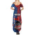 CHOGM FAST Samoa 2024 Summer Maxi Dress Samoan Tapa Tribal and Ornament Pattern with Hibiscus