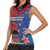 CHOGM FAST Samoa 2024 Women Sleeveless Polo Shirt Samoan Tapa Tribal and Ornament Pattern with Hibiscus