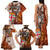 personalised-fiji-australia-rugby-family-matching-tank-maxi-dress-and-hawaiian-shirt-kangaroo-and-palm-tree-orange-tapa-pattern-mix-aboriginal