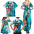 personalised-fiji-australia-rugby-family-matching-summer-maxi-dress-and-hawaiian-shirt-kangaroo-and-palm-tree-blue-tapa-pattern-mix-aboriginal