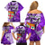 personalised-fiji-australia-rugby-family-matching-off-shoulder-short-dress-and-hawaiian-shirt-kangaroo-and-palm-tree-purple-tapa-pattern-mix-aboriginal