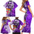 personalised-fiji-australia-rugby-family-matching-short-sleeve-bodycon-dress-and-hawaiian-shirt-kangaroo-and-palm-tree-purple-tapa-pattern-mix-aboriginal