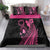 Breast Cancer Awareness Bedding Set Think Pink Polynesian Ribbon and Butterfly