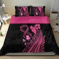 Breast Cancer Awareness Bedding Set Think Pink Polynesian Ribbon and Butterfly LT03 - Polynesian Pride