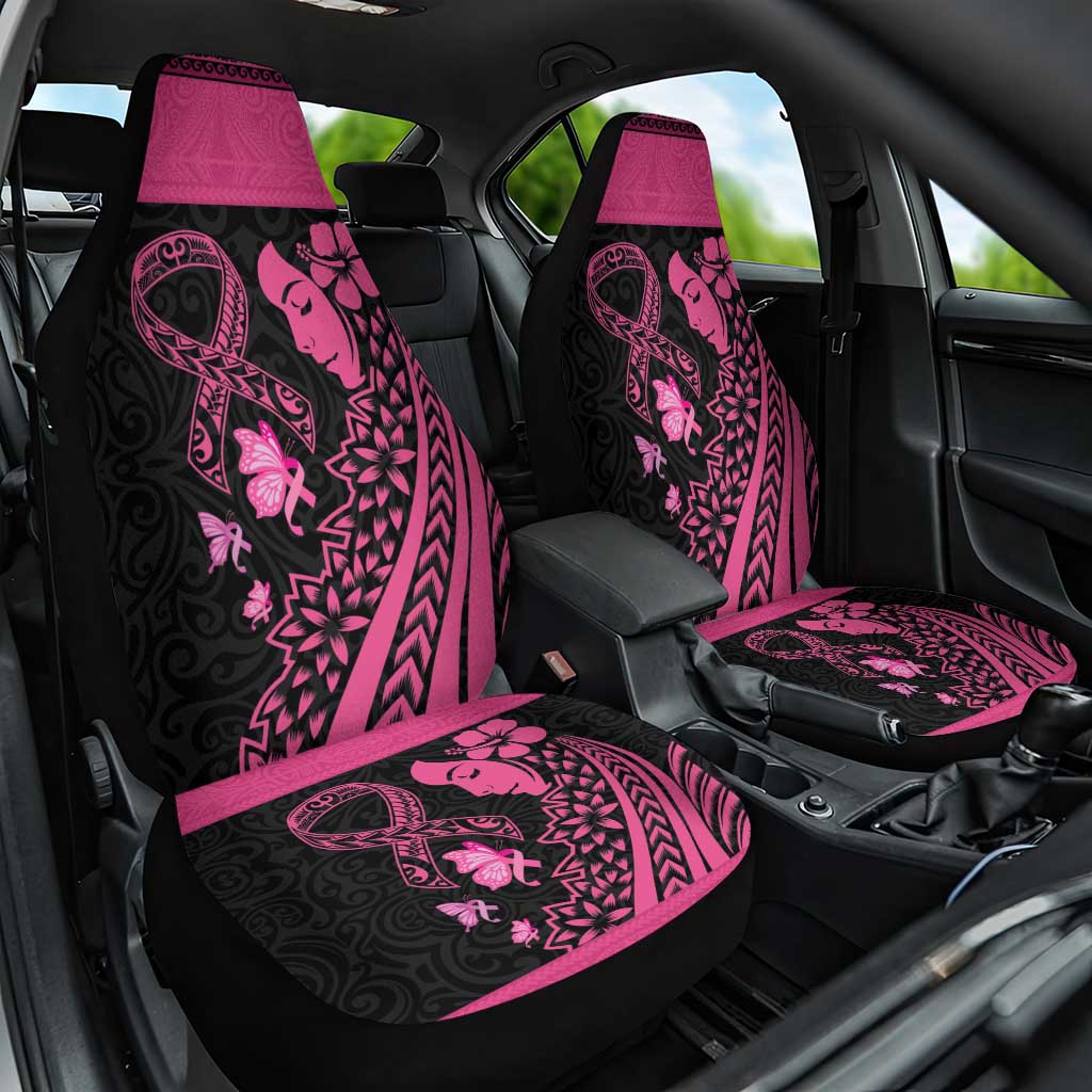 Breast Cancer Awareness Car Seat Cover Think Pink Polynesian Ribbon and Butterfly LT03 One Size Pink - Polynesian Pride