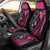 Breast Cancer Awareness Car Seat Cover Think Pink Polynesian Ribbon and Butterfly