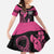 Breast Cancer Awareness Family Matching Summer Maxi Dress and Hawaiian Shirt Think Pink Polynesian Ribbon and Butterfly