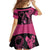 Breast Cancer Awareness Family Matching Tank Maxi Dress and Hawaiian Shirt Think Pink Polynesian Ribbon and Butterfly