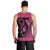 Breast Cancer Awareness Men Tank Top Think Pink Polynesian Ribbon and Butterfly