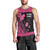 Breast Cancer Awareness Men Tank Top Think Pink Polynesian Ribbon and Butterfly