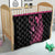 Breast Cancer Awareness Quilt Think Pink Polynesian Ribbon and Butterfly