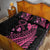 Breast Cancer Awareness Quilt Bed Set Think Pink Polynesian Ribbon and Butterfly