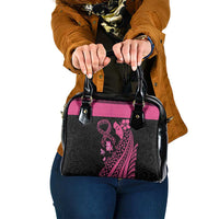 Breast Cancer Awareness Shoulder Handbag Think Pink Polynesian Ribbon and Butterfly LT03 One Size Pink - Polynesian Pride