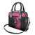 Breast Cancer Awareness Shoulder Handbag Think Pink Polynesian Ribbon and Butterfly