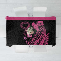 Breast Cancer Awareness Tablecloth Think Pink Polynesian Ribbon and Butterfly LT03 Pink - Polynesian Pride