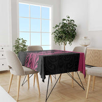 Breast Cancer Awareness Tablecloth Think Pink Polynesian Ribbon and Butterfly LT03 - Polynesian Pride