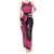 Breast Cancer Awareness Tank Maxi Dress Think Pink Polynesian Ribbon and Butterfly