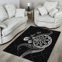 Personalised Niue Darts Masters Area Rug Tribal Hiapo Dartboard LT03 - Polynesian Pride