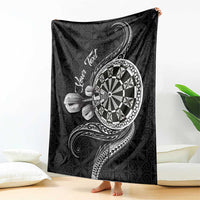 Personalised Niue Darts Masters Blanket Tribal Hiapo Dartboard LT03 - Polynesian Pride