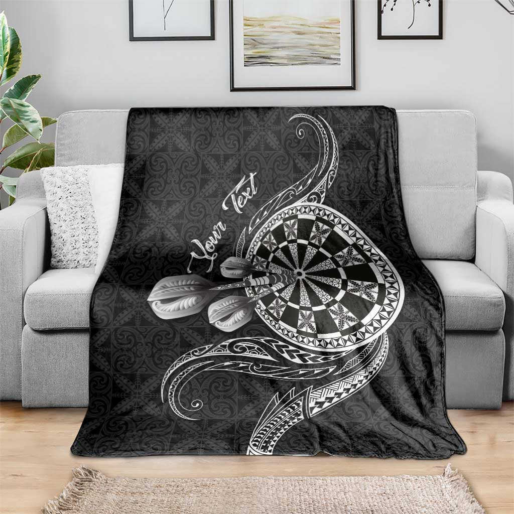 Personalised Niue Darts Masters Blanket Tribal Hiapo Dartboard LT03 - Polynesian Pride