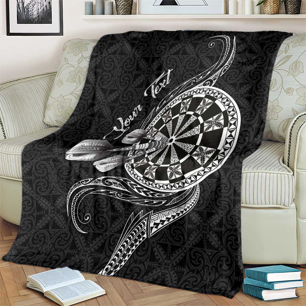 Personalised Niue Darts Masters Blanket Tribal Hiapo Dartboard LT03 - Polynesian Pride