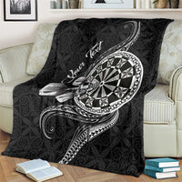 Personalised Niue Darts Masters Blanket Tribal Hiapo Dartboard LT03 - Polynesian Pride