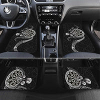 Personalised Niue Darts Masters Car Mats Tribal Hiapo Dartboard LT03 Set 4pcs Black - Polynesian Pride