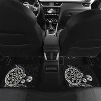Personalised Niue Darts Masters Car Mats Tribal Hiapo Dartboard LT03 Set 2pcs - Back Black - Polynesian Pride