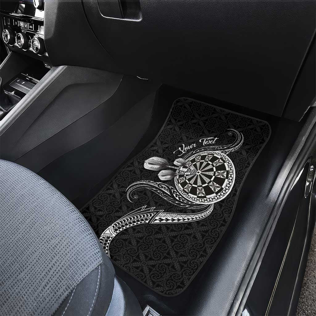 Personalised Niue Darts Masters Car Mats Tribal Hiapo Dartboard LT03 - Polynesian Pride