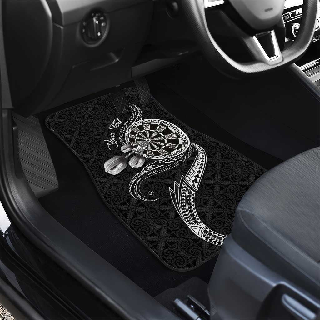 Personalised Niue Darts Masters Car Mats Tribal Hiapo Dartboard LT03 - Polynesian Pride