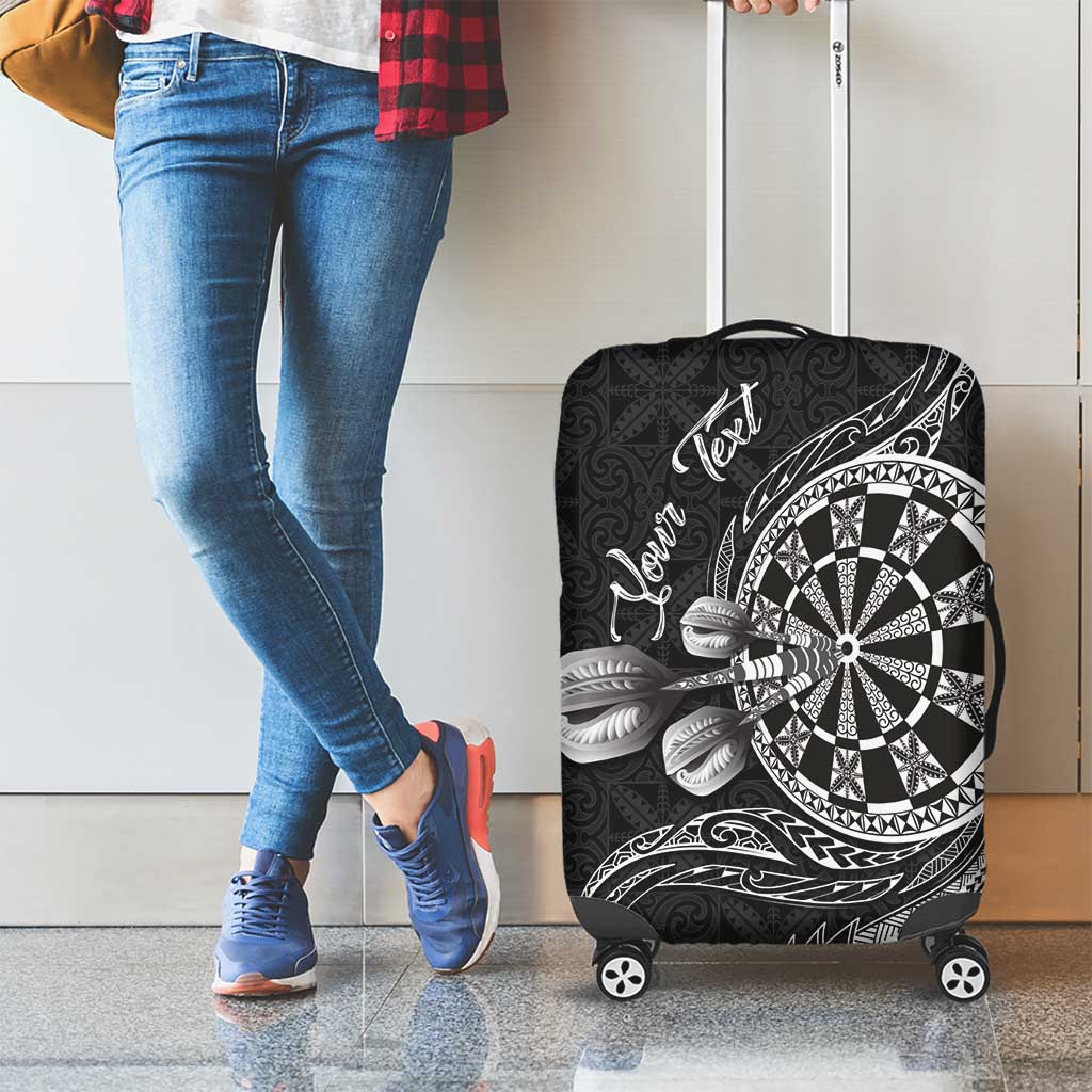 Personalised Niue Darts Masters Luggage Cover Tribal Hiapo Dartboard LT03 - Polynesian Pride