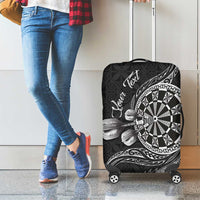 Personalised Niue Darts Masters Luggage Cover Tribal Hiapo Dartboard LT03 - Polynesian Pride