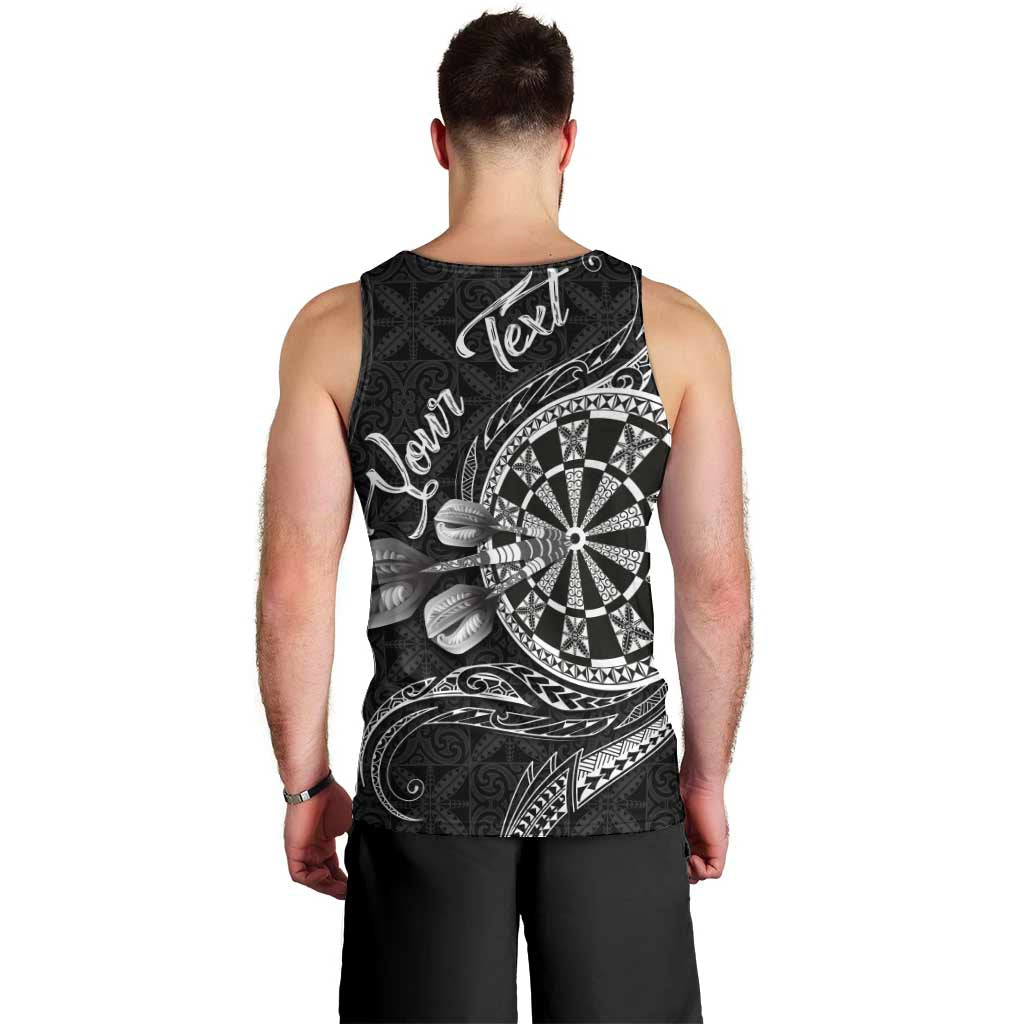 Personalised Niue Darts Masters Men Tank Top Tribal Hiapo Dartboard LT03 - Polynesian Pride