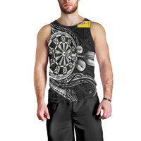 Personalised Niue Darts Masters Men Tank Top Tribal Hiapo Dartboard LT03 - Polynesian Pride