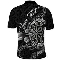 Personalised Niue Darts Masters Polo Shirt Tribal Hiapo Dartboard LT03 - Polynesian Pride