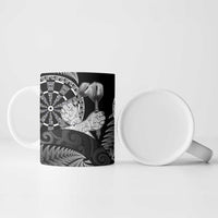 Personalised New Zealand Aotearoa Darts Masters Ceramic Mug Silver Fern and Maori Spirit LT03 - Polynesian Pride