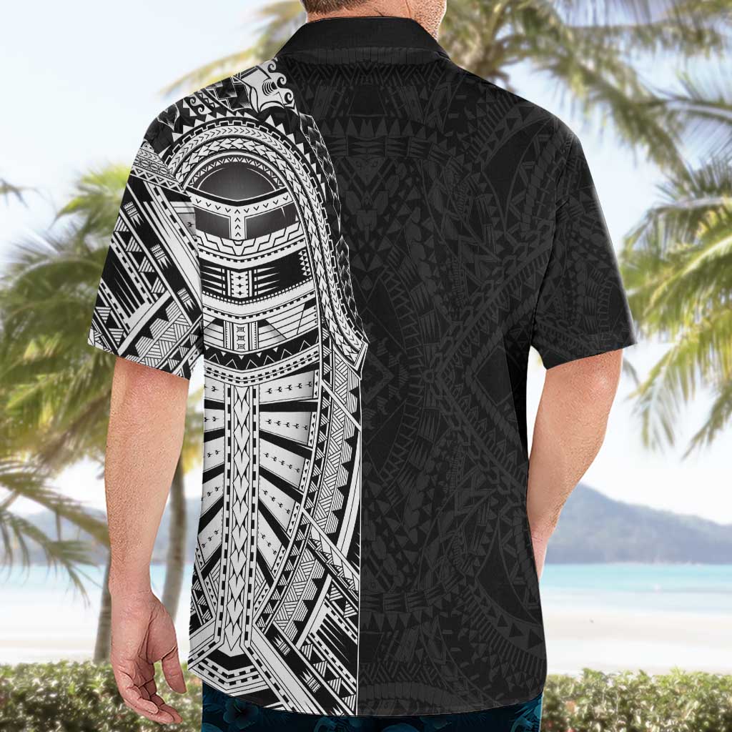 Traditional Polynesian Art Tattoos Hawaiian Shirt Black Color LT03 - Polynesian Pride