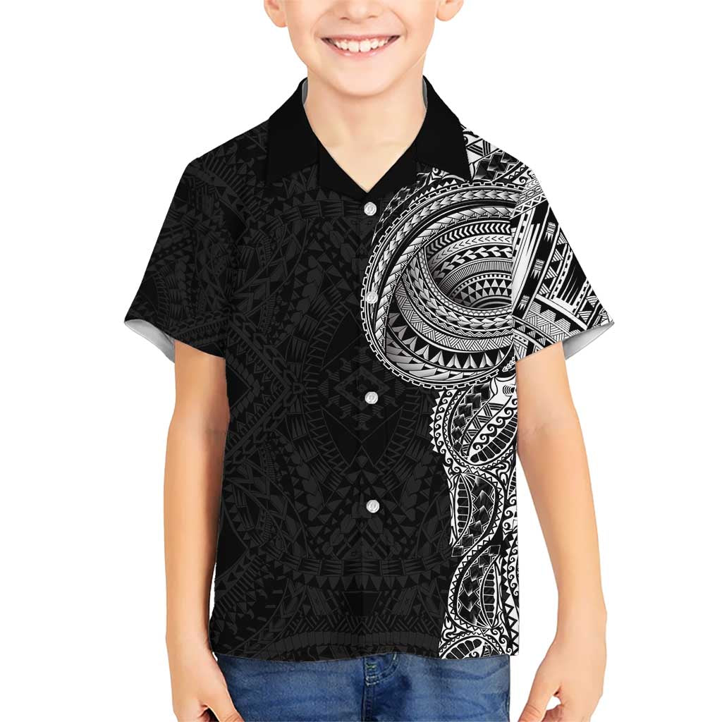 Traditional Polynesian Art Tattoos Hawaiian Shirt Black Color LT03 - Polynesian Pride
