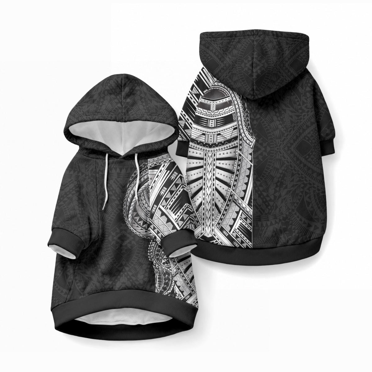 Traditional Polynesian Art Tattoos Pet Hoodie
