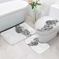 Traditional Polynesian Art Tattoos Bathroom Set White Color LT03 - Polynesian Pride