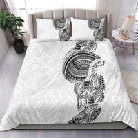 Traditional Polynesian Art Tattoos Bedding Set White Color LT03 - Polynesian Pride