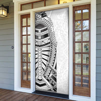 Traditional Polynesian Art Tattoos Door Cover White Color LT03 - Polynesian Pride