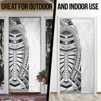 Traditional Polynesian Art Tattoos Door Cover White Color LT03 - Polynesian Pride