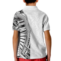 Traditional Polynesian Art Tattoos Kid Polo Shirt White Color LT03 - Polynesian Pride