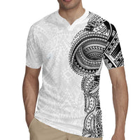 Traditional Polynesian Art Tattoos Rugby Jersey White Color LT03 - Polynesian Pride