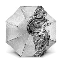 Traditional Polynesian Art Tattoos Umbrella White Color LT03 One Size Folded 11.42 inch Opened Diameter 37.4 inch White - Polynesian Pride