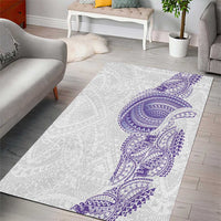 Traditional Polynesian Art Tattoos Area Rug Purple Color LT03 - Polynesian Pride