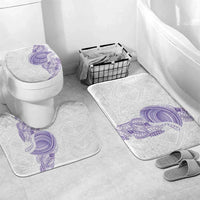 Traditional Polynesian Art Tattoos Bathroom Set Purple Color LT03 Mat Set Only (3 pcs) One Size Purple - Polynesian Pride
