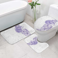 Traditional Polynesian Art Tattoos Bathroom Set Purple Color LT03 - Polynesian Pride